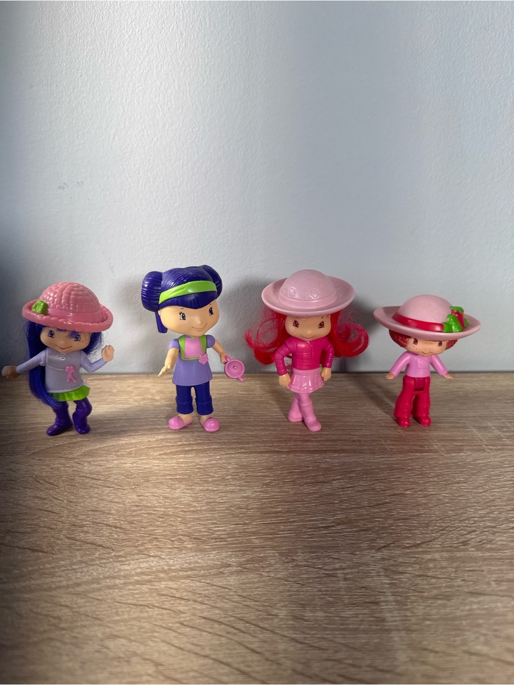 Strawberry Shortcake 3-3.5" McDonald's Happy Meal Dolls - LOT of 4 2005-2007
